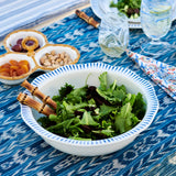 Sitio Stripe 12" Serving Bowl - Delft Blue