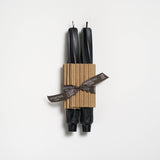 9" Twist Taper Handmade Beeswax Candles: Cream