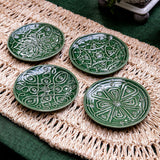 Jardins du Monde  Side/Cocktail Plate Assorted Set/4 - Basil