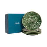 Jardins du Monde  Side/Cocktail Plate Assorted Set/4 - Basil