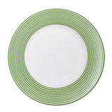 Newport Stripe Verde Rimmed Dinner Plate