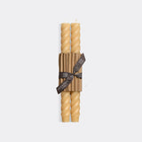 10" Rope Taper Handmade Beeswax Candles: Cobalt