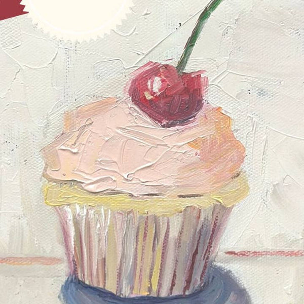 Birthday Cherry Cupcake Greeting Card