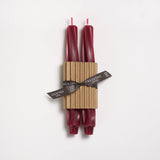 9" Twist Taper Handmade Beeswax Candles: Cream