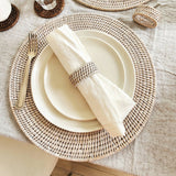 Round Placemat  15': Natural Bamboo