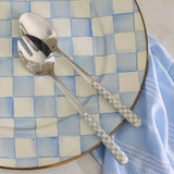Enamel Check Serving Platter