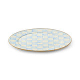 Enamel Check Serving Platter