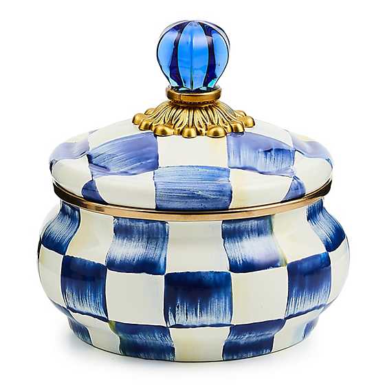 Checkered Squash Pot