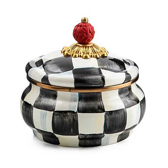 Checkered Squash Pot