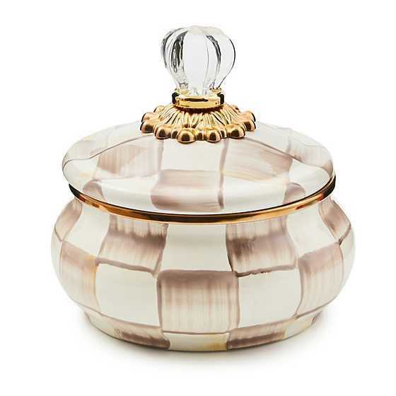 Checkered Squash Pot