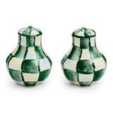 Enamel Check Salt & Pepper Shakers