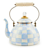 Enamel Check Tea Kettle