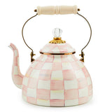 Enamel Check Tea Kettle