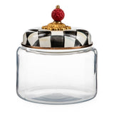 Enamel Check Kitchen Canister