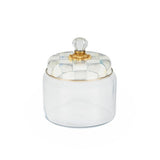 Enamel Check Kitchen Canister
