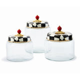 Enamel Check Kitchen Canister
