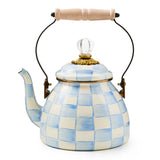 Enamel Check Tea Kettle