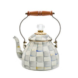 Enamel Check Tea Kettle