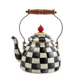 Enamel Check Tea Kettle