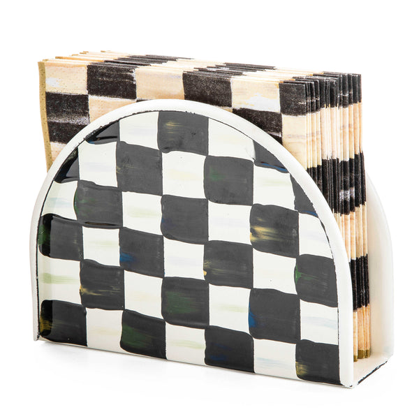 Checkered Napkin Holder