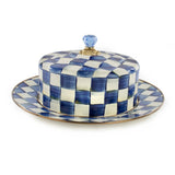 Enamel Check Cake Carrier