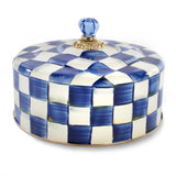 Enamel Check Cake Carrier