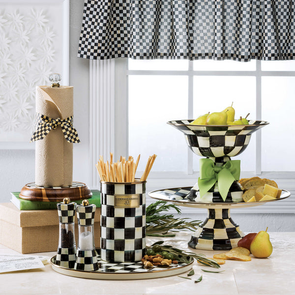 Checkered Pedestal Platters (Various)