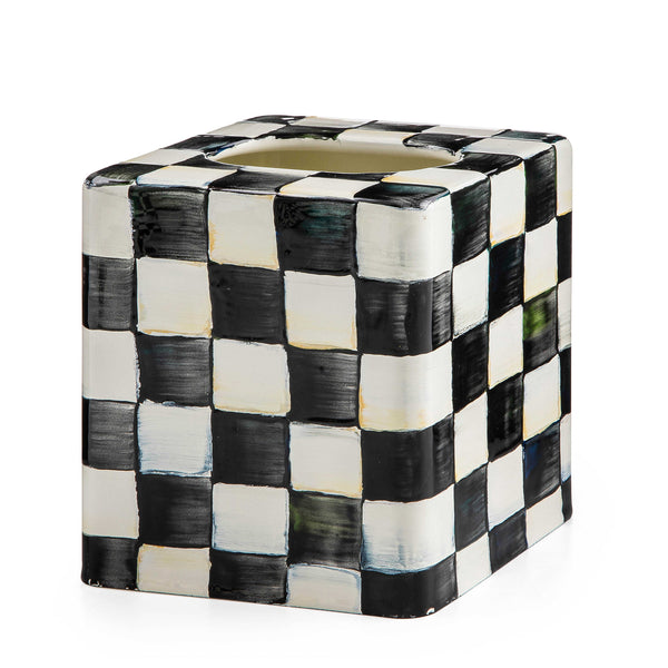 Checkered Tissue Box Cover (Various)