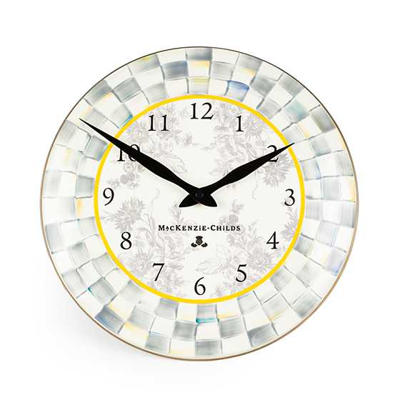 Sterling Check Wall Clock
