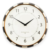 Enamel Check School Wall Clock