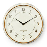 Enamel Check School Wall Clock