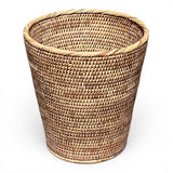Round Waste Basket Small  - AB 11x12'H: White Wash