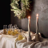 9" Twist Taper Handmade Beeswax Candles: Cream