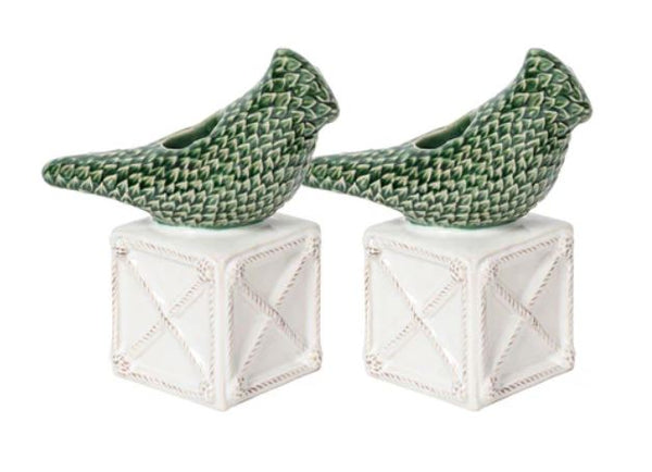 Berry & Thread Bird Topiary Candlestick Set/2 - Multi