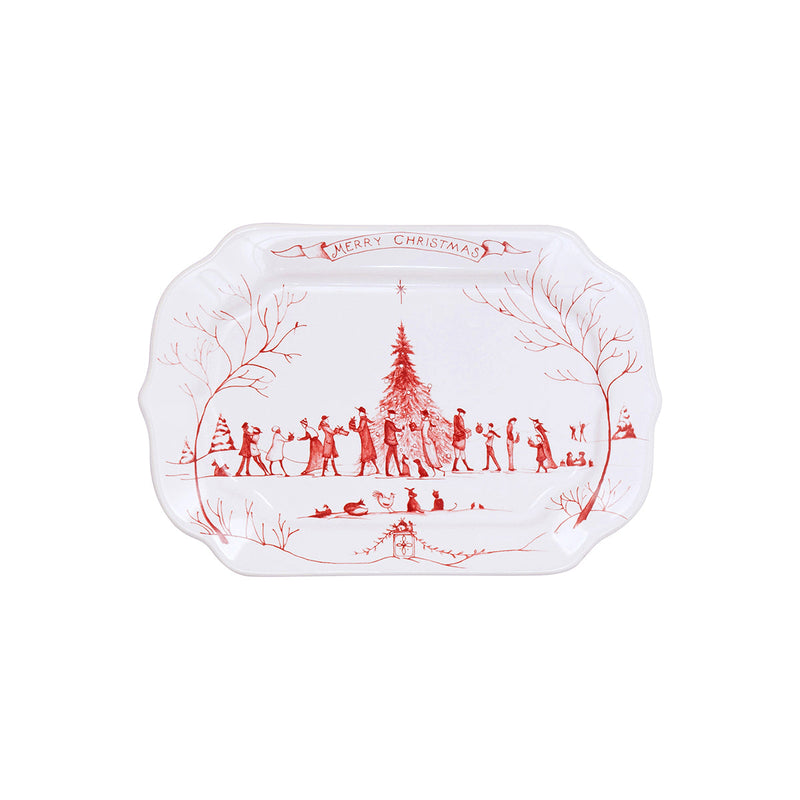 Country Estate Winter Frolic 7.5" Christmas Tray