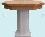 Mahjong 38"  Collins Table - Wood
