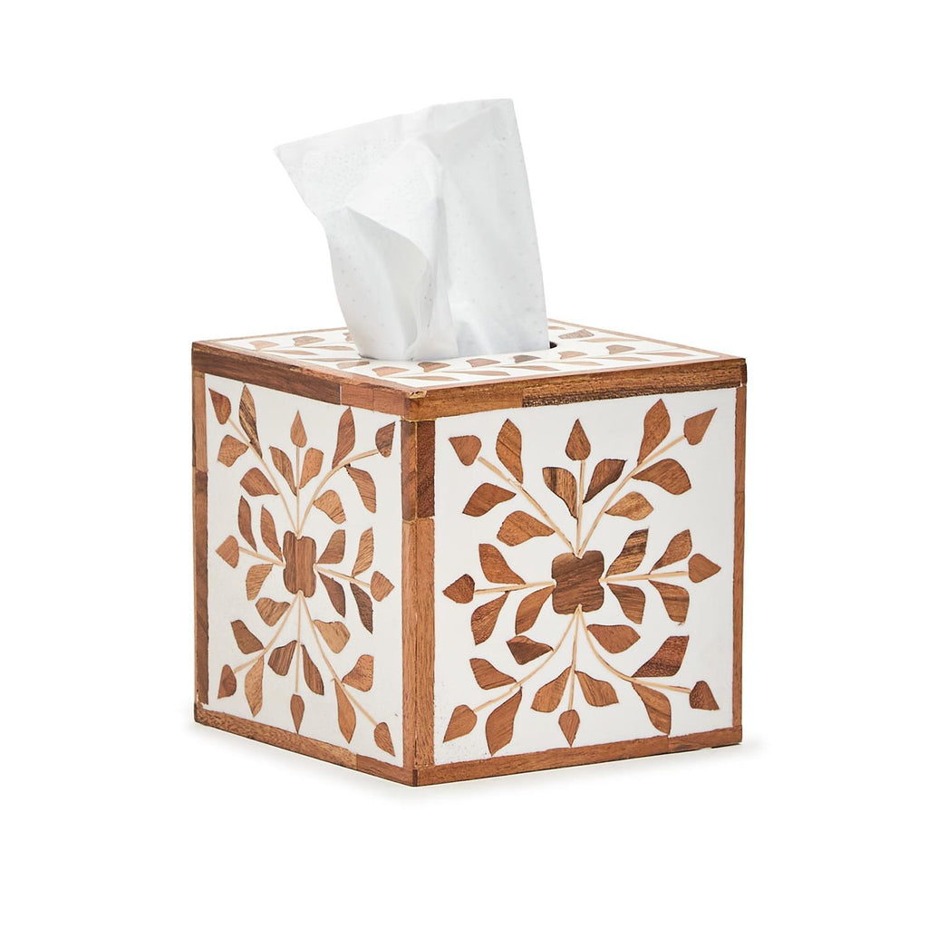Bone Inlay Cube Tissue Box – LouLous Decor