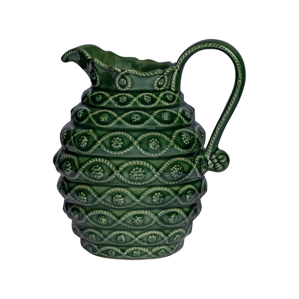 Veronica Beard Jardins Du Monde Ceramic Pitcher - Green
