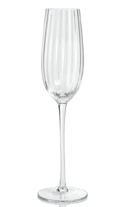Madeleine Optic Glassware Champagne Flute - Clear