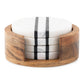 Stonewood Stripe Coaster Set/4