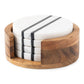 Stonewood Stripe Coaster Set/4