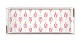 Pickleball Lucite Tray and Holiday Toile Lucite Tray