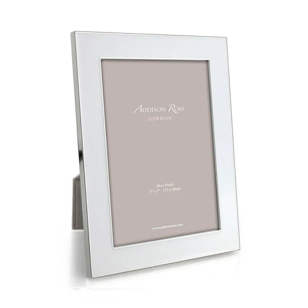 Silver Enamel Picture Frame