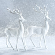 All White Decorative Deer