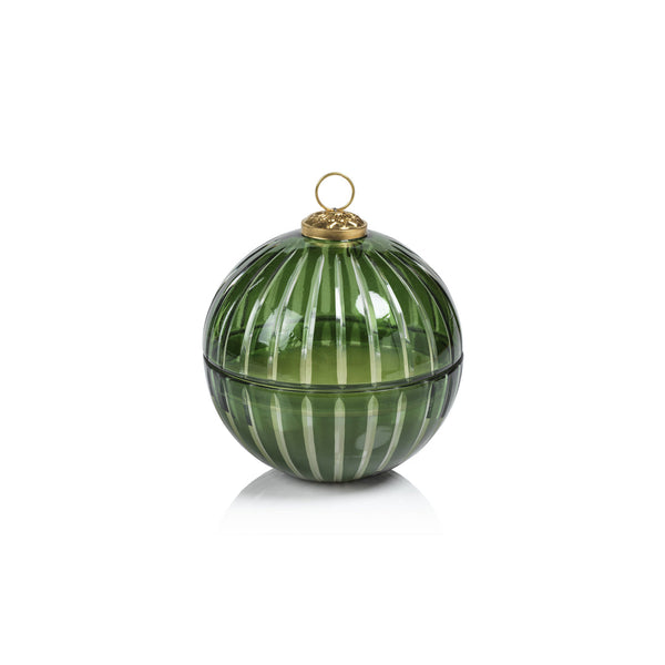 Cut Glass Ornament Scented Candle - Green