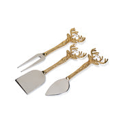 Stag Head Fromage Serving Set - Set of 3