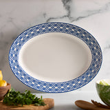 Newport Garden Gate Oval Rimmed Platter: Default