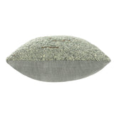 Textured Wool Boucle Decorative Cushion Abstract Distressed: Ivory/Beige