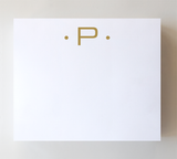 Initial Notepads - Luxe Gold Foil: D
