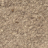 Textured Wool Boucle Decorative Cushion Abstract Distressed: Ivory/Beige